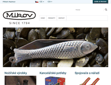 Tablet Screenshot of mikov.cz